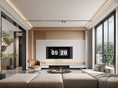 modern living room model