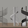 Stylish Modern Spiral Staircase Interior Design With Glass Railings And Metal Structure