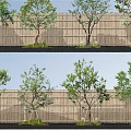 Type Tree Sapium sebiferum Garden Tree 3d model