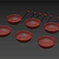 Colorful Ceramic Dinnerware Set With Multiple Bowls Various Colored Spoons And Unique Patterns