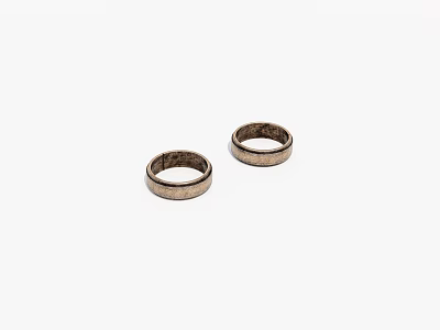 Elegant Minimalist Silver Rings Fine Jewelry Accessories For Women Daily Wear 3d model
