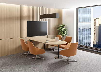 Modern Small Negotiation Room Small Conference Room Discussion Area Waiting Room Video Area 3d model
