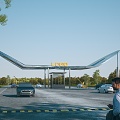 Modern Gate Gate Building Factory Gate Guard Recorder Room Gate Entrance Park Gate Gate Gate 3d model