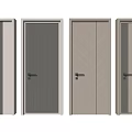 Modern Hinged Doors With Different Styles Wood Texture And Neutral Colors