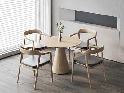 Modern leisure table and chair combination model