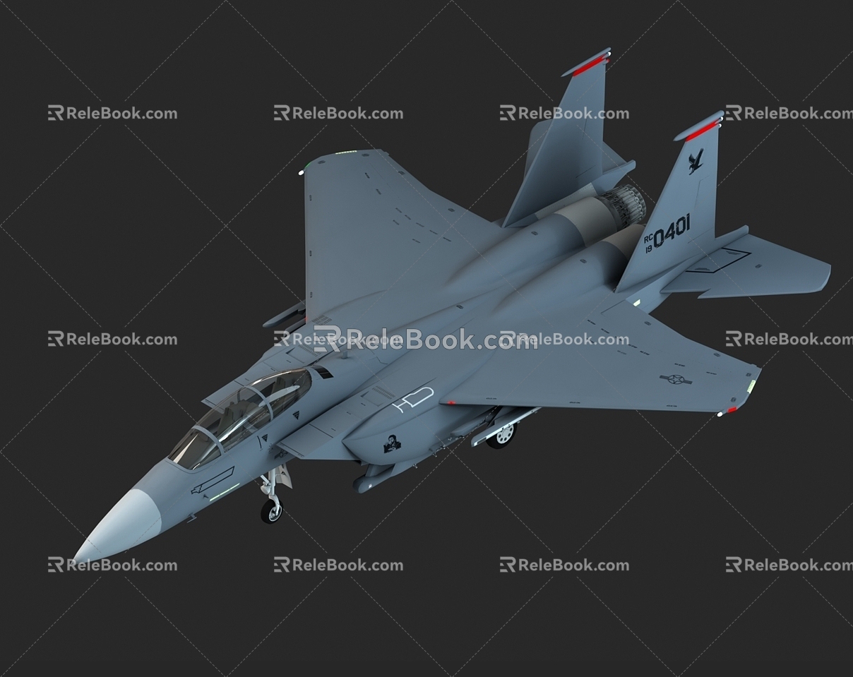 The F15 aircraft 3d model