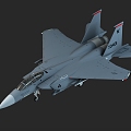 The F15 aircraft 3d model