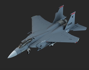 The F15 aircraft 3d model