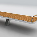 Wooden Outdoor Benches with Metal Frames Modern Design for Park Garden Use