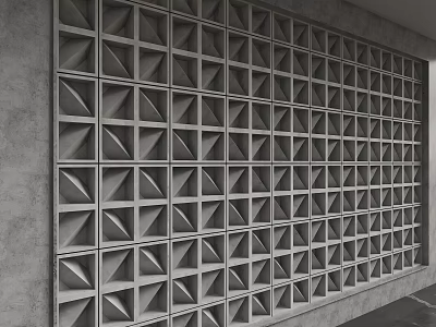 Modern background wall 3d model