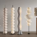modern floor lamp cream floor lamp 3d model