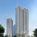 Style border super high-rise 3d model