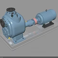Industrial Horizontal Pump Unit With Electric Motor And Stable Base Structure