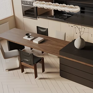 Modern dining table 3d model