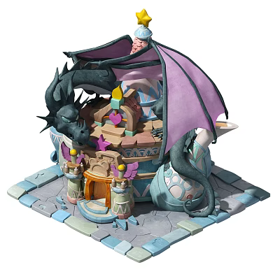 Modern Cartoon Building Cartoon Fairy House 3d model