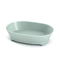 Modern Green Ceramic Bathtubs With Oval Shape And Textured Surface Design 3d model