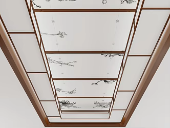 New Chinese Ceiling 3d model