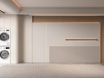 Modern background wall Living room background wall 3d model