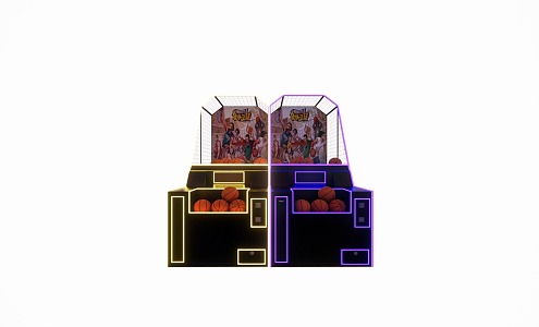 modern basketball machine 3d model