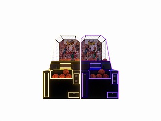 modern basketball machine 3d model