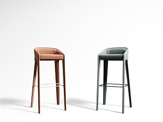 Nordic Bar Chair 3d model