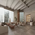 Modern Public Office Space Design With Open Layout Natural Lighting And Green Plants
