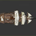 Ancient Ship Exploration Ship Great Sailing Age Ancient Warship 3d model