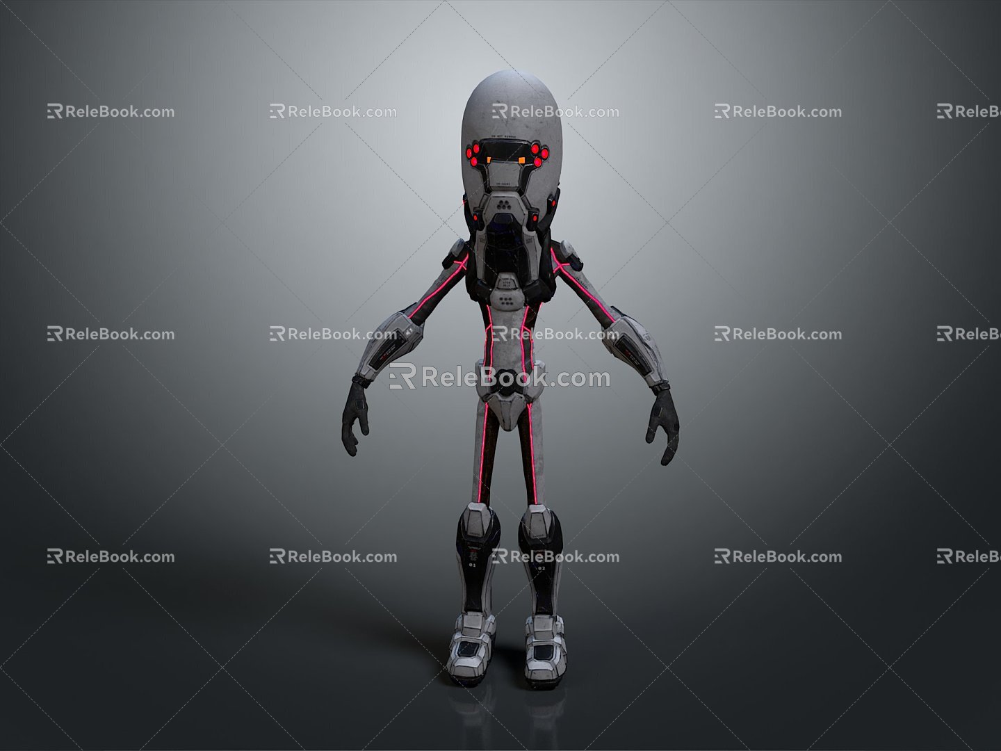 Robot Robot Assistant Small Robot Robot Butler Robot Butler Figure Game Figure 3d model