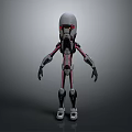 Robot Assistant Small Robot Butler Robot Butler Figure Game Figure 3d model