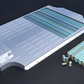 High Capacity Battery Module With Metal Plate And Stacked Energy Storage Cells