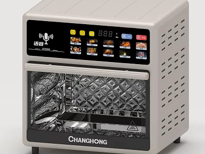 CHANGHONG Countertop Electric Oven With Voice Control Digital Display And Multi Functions 3d model