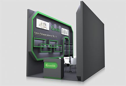 Modern Exhibition Booth 3d model