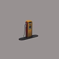 Modern Electric Vehicle Charging Station With Yellow Black Design And Charging Cable