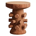 Pols Potten New Chinese Style Solid Wood Modeling Side Table 3d model
