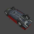 Red Modern Pickup Truck With Bold Front Grille And Off Road Tires