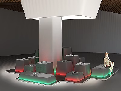 Public chair 3d model Public chair 3d model