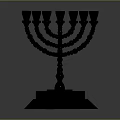Elegant Golden Candelabra Featuring Multiple Branches Hexagonal Base And Decorative Patterns