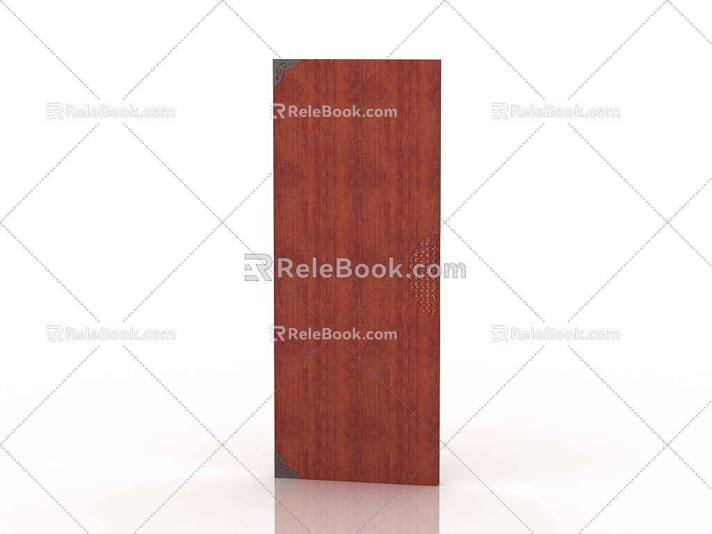 American door interior door 3d model