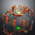 Modern Robot Sci-Fi Spider Mechanical Spider Machine Spider 3d model