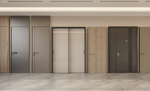 Modern door 3d model