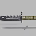 Durable Tactical Knife With Stainless Steel Serrated Blade Textured Handle Metal Ring And Hole Design