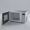 Bosch Stainless Steel Microwave With Digital Display Control Panel Buttons And Knob