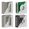 Door Handles With Various Modern Designs Different Materials And Color Options 3d model