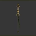 Scepter Ancient Scepter Cane Ancient Scepter Magic Scepter Metal Scepter Classical Scepter Magic Scepter 3d model