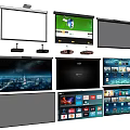 Projection Monitoring System With Various Projection Screens And High Definition Displays
