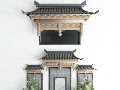 Chinese eaves 3d model