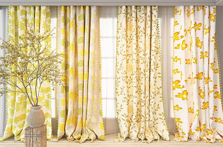 Curtains 3d model