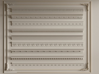 French plaster line 3d model