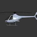 White Modern Helicopter With Clear Cockpit Sleek Rotors And Stylish Design