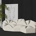 Modern Multi-Person Sofa Meng Also WHYGARDEN Alien Sofa Three-Person Sofa Casual Sofa 3d model